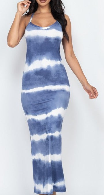 Tie-dye Racerback Tank Dress