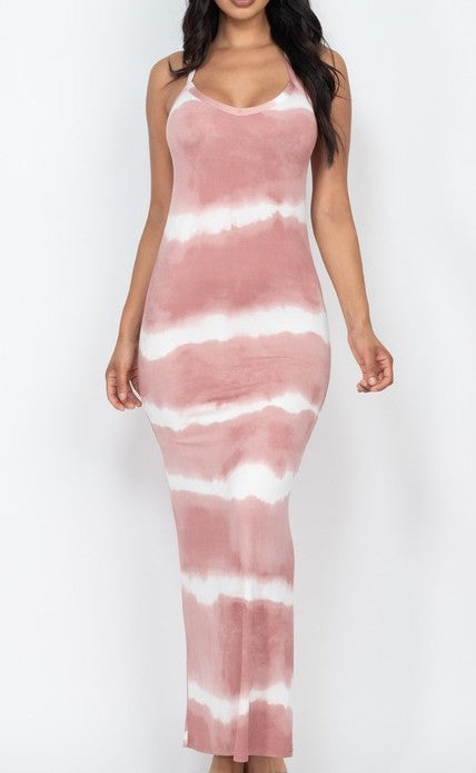 Tie-dye Racerback Tank Dress