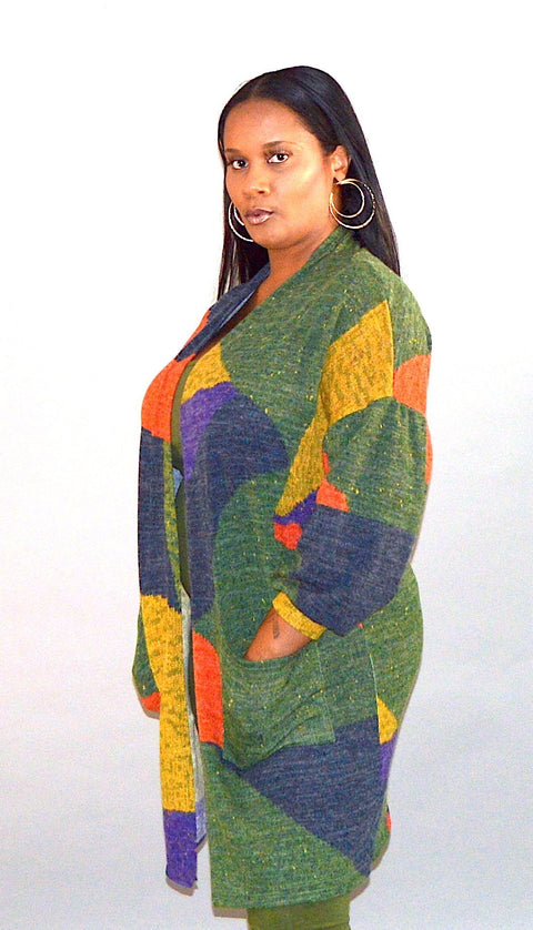 The Sassy Multi-Color Block Cardigan