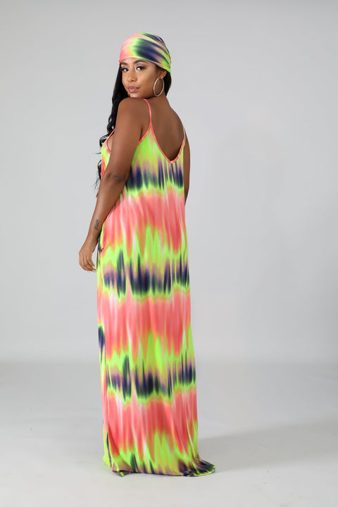 "Neon Dream" Maxi Dress