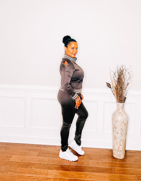 The Cold Shoulder 2pc tracksuit