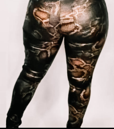 Snake Print Pants
