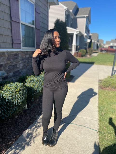 Mock Turtleneck Legging set