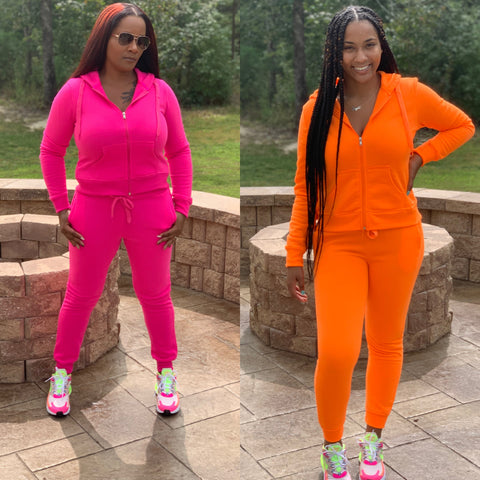 Neon Jogger Set